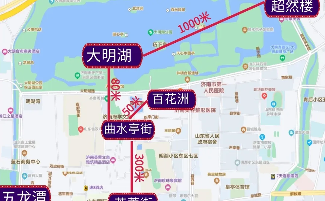 📍济南旅游景点分布，一秒看懂怎么玩！
