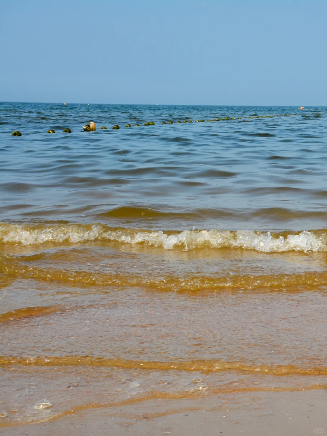在烟台烟大海水浴场玩水🌊
