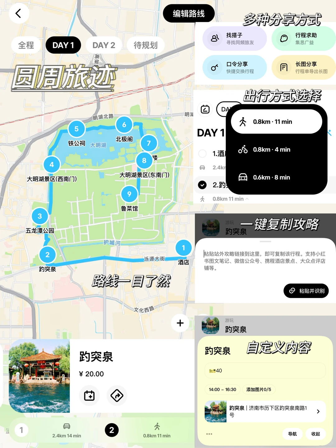 济南替大家试过了，2天1夜直接抄作业❗️