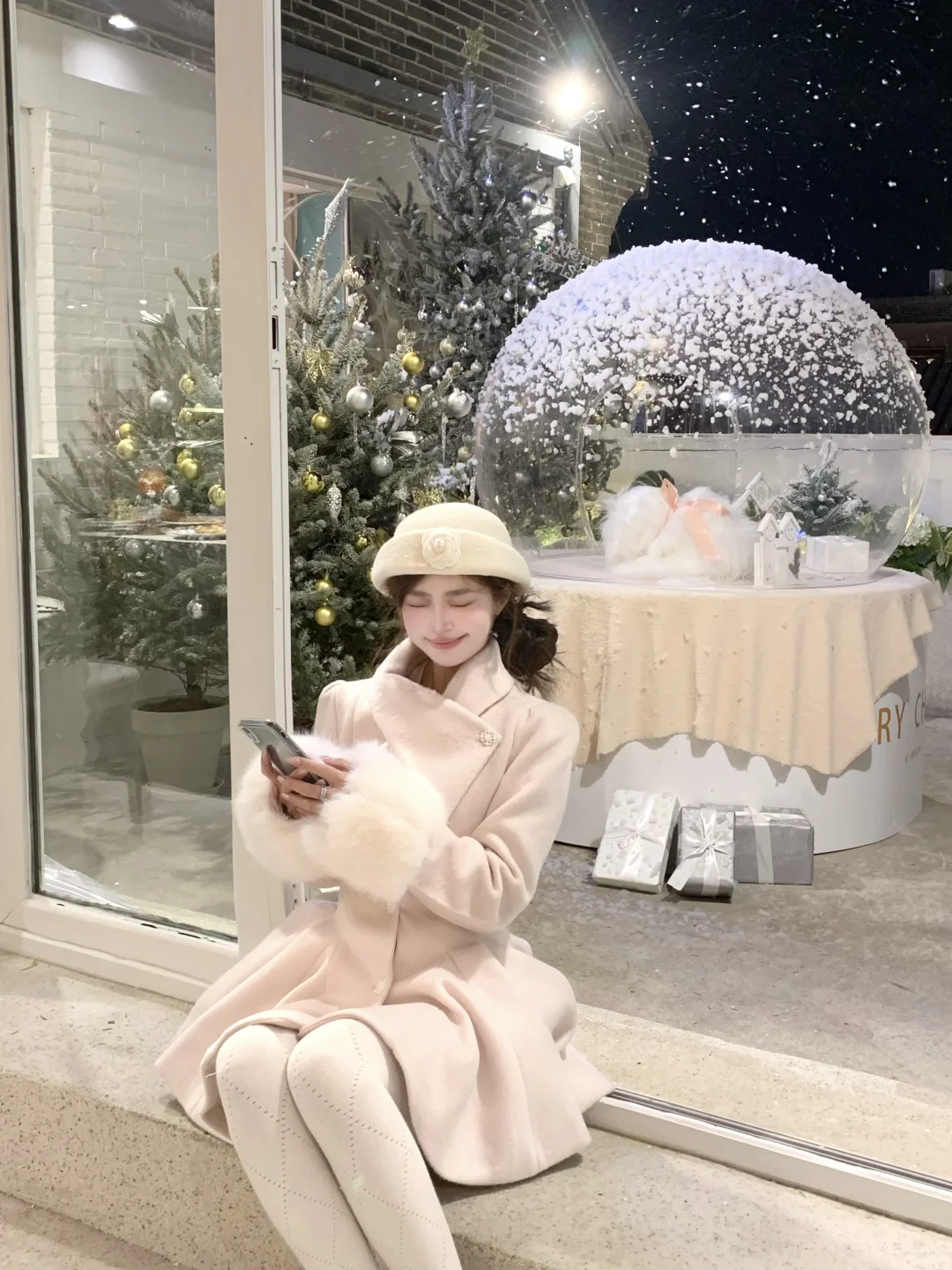 ⸝ ⸝ 🎅🏻🪜 𓍼圣诞氛围超浓郁的餐厅🍴济南