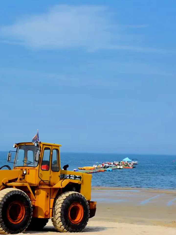 在烟台烟大海水浴场玩水🌊