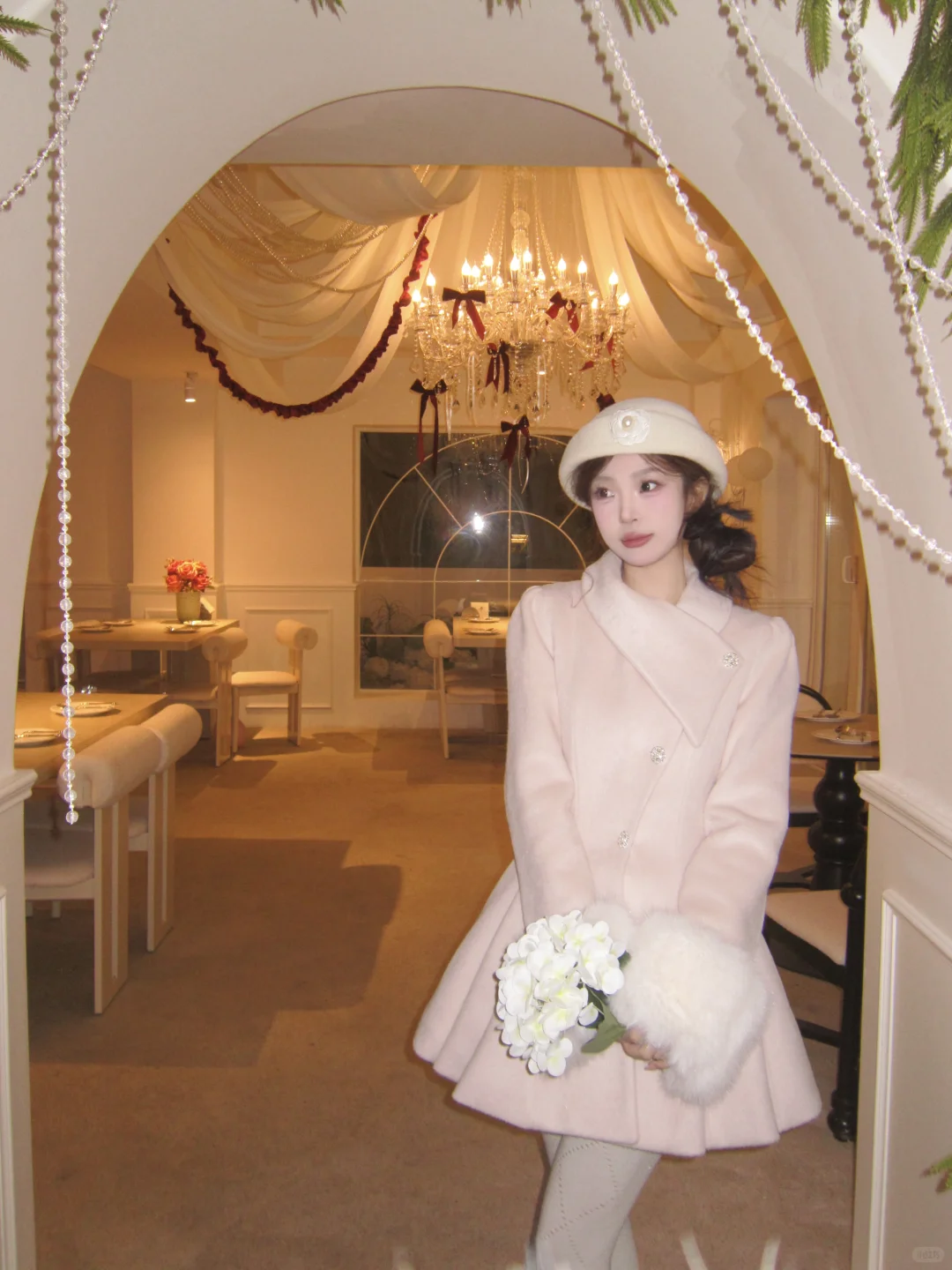 ⸝ ⸝ 🎅🏻🪜 𓍼圣诞氛围超浓郁的餐厅🍴济南