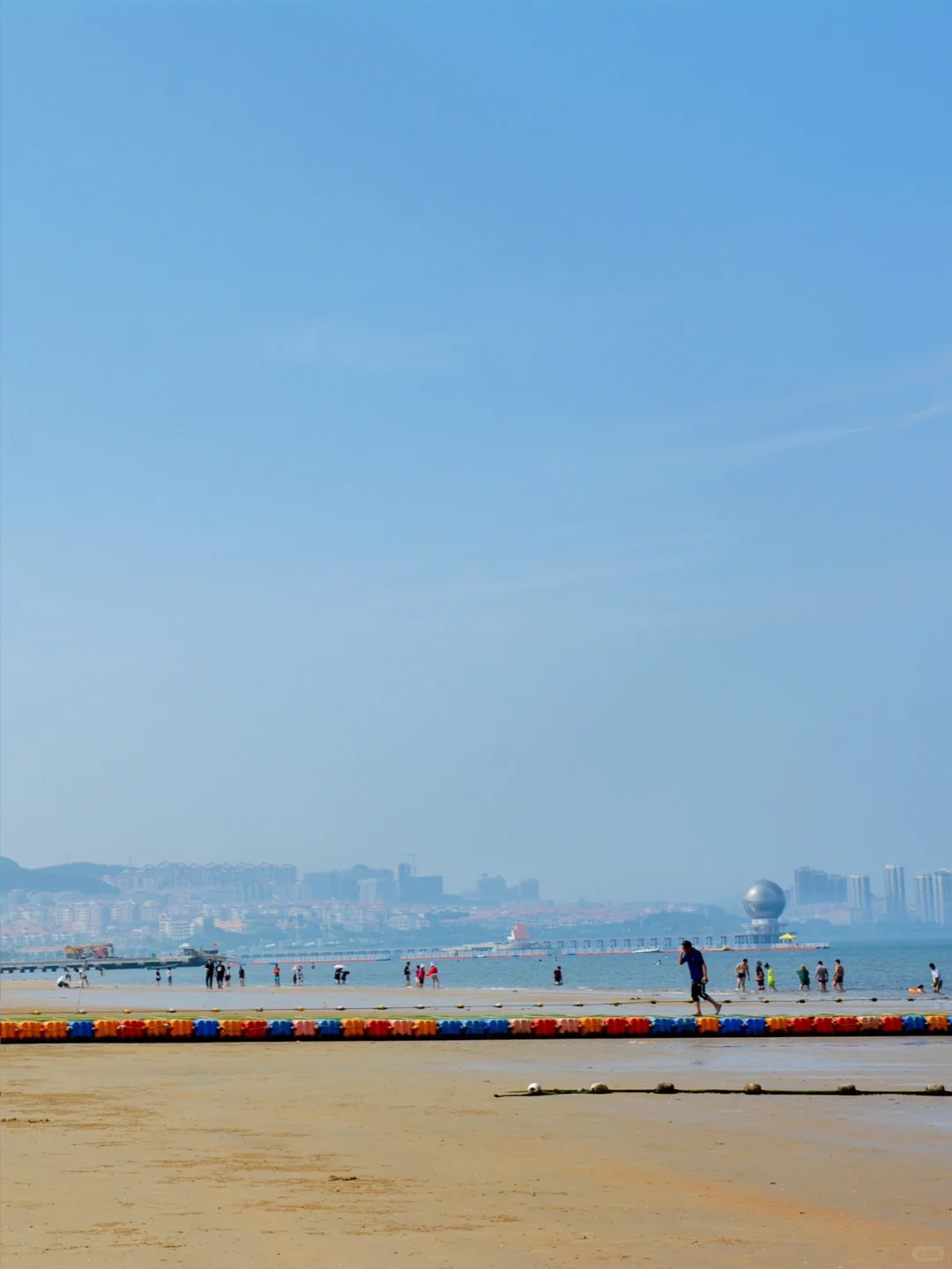 在烟台烟大海水浴场玩水🌊
