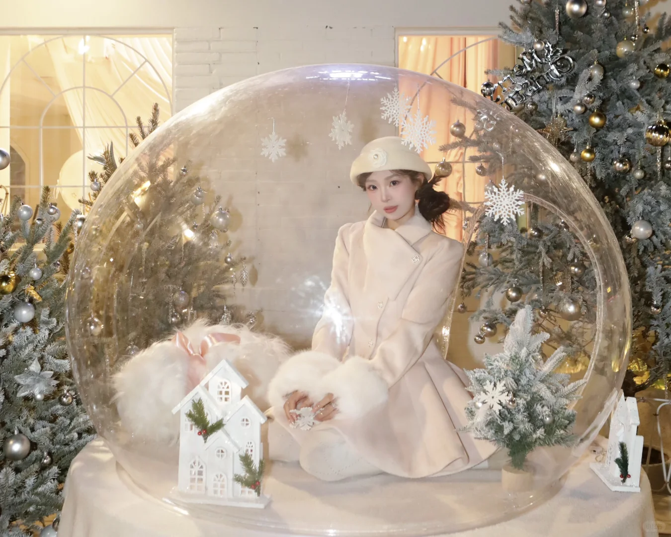 ⸝ ⸝ 🎅🏻🪜 𓍼圣诞氛围超浓郁的餐厅🍴济南