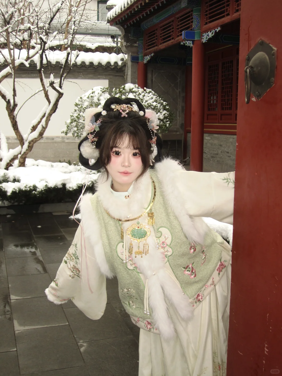 济南陪拍📷女儿心总如水～（阴天初雪版）