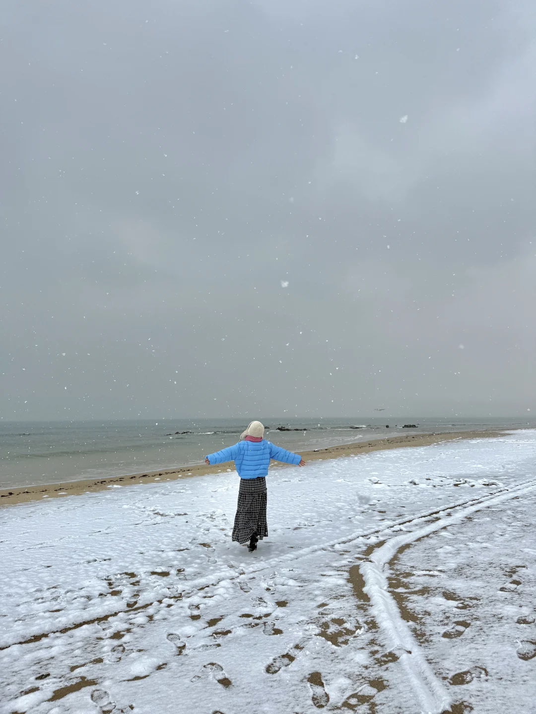 12.13实况，青岛初雪❄️！！美到失语