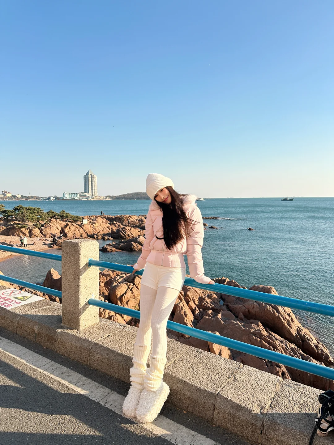 在琴屿路拍了冬天的浪漫海🌊