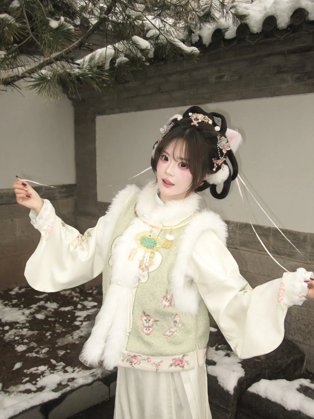 济南陪拍📷女儿心总如水～（阴天初雪版）