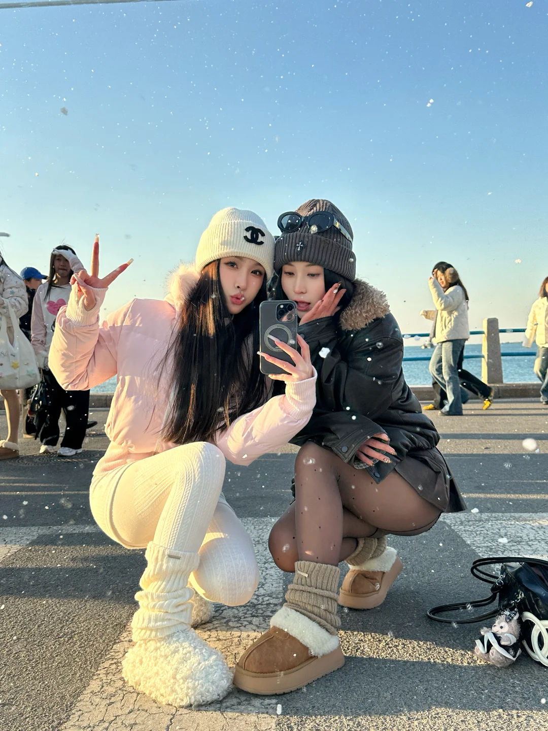 在琴屿路拍了冬天的浪漫海🌊