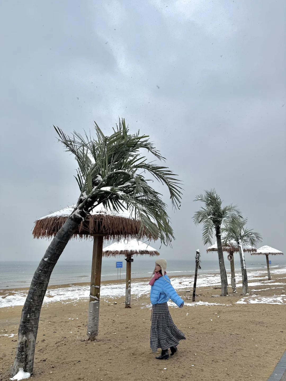 12.13实况，青岛初雪❄️！！美到失语