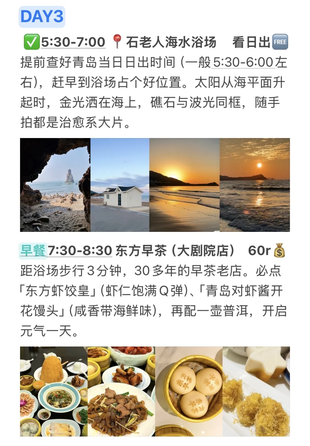 本J人对自己做的青岛攻略复盘甚是满意❗️