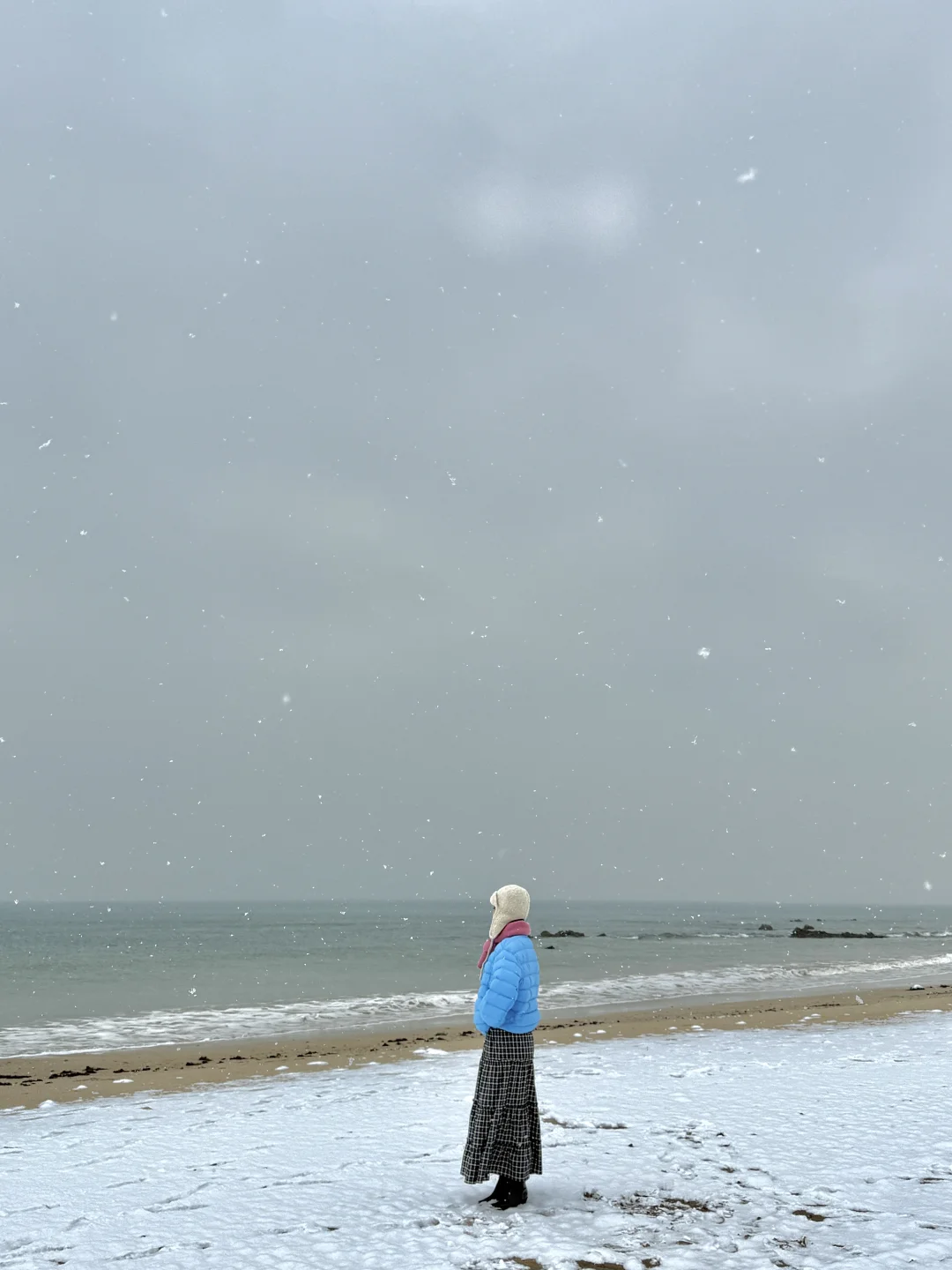 12.13实况，青岛初雪❄️！！美到失语