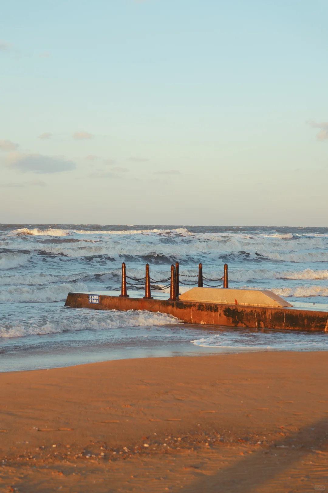 第二次来烟台，被金沙滩的落日美哭了