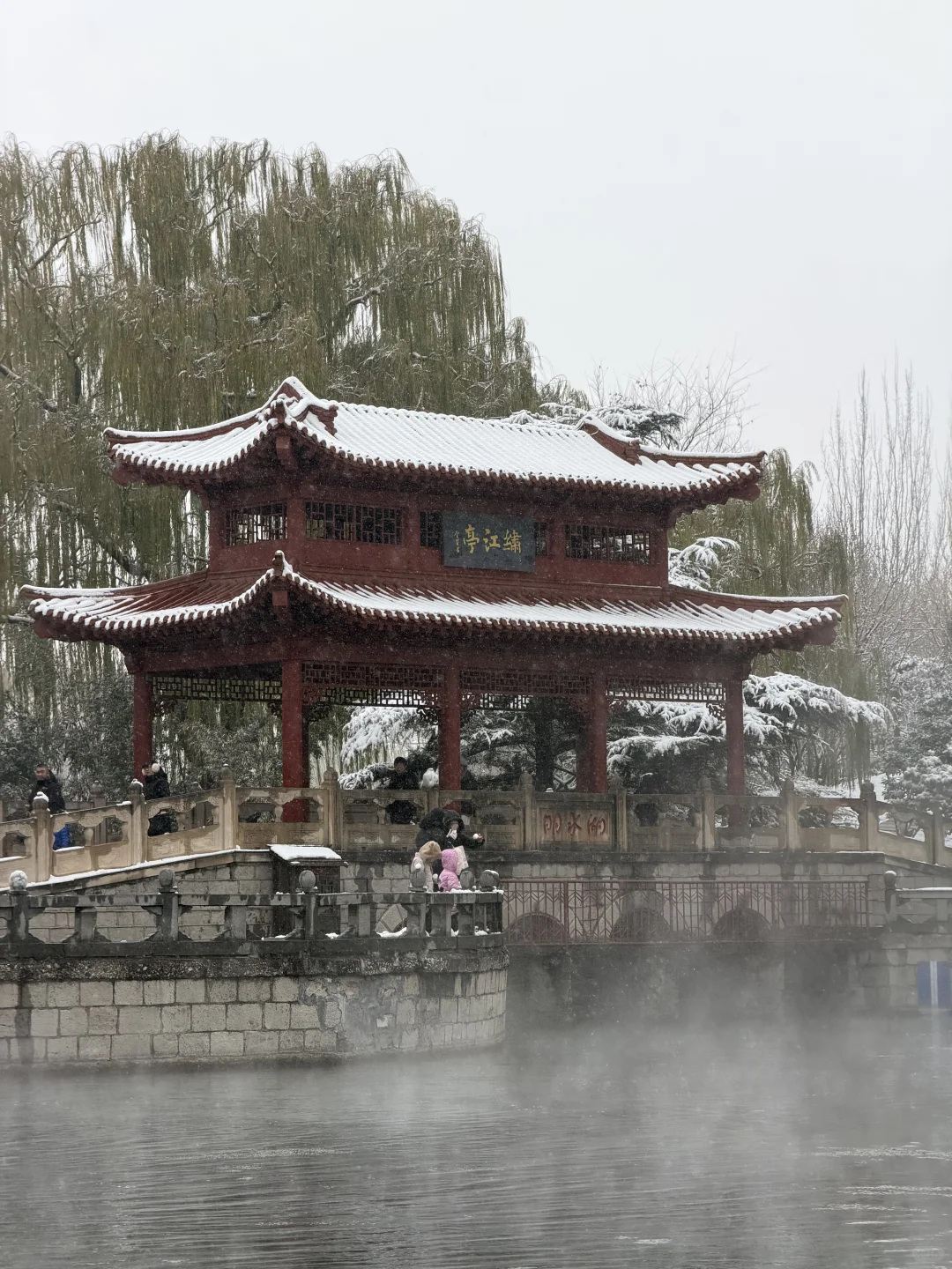 12.13实况！！雪后的明水古城美哭了！！