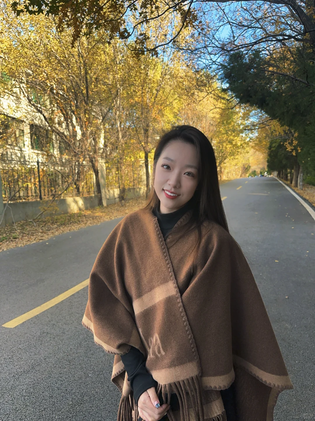 千佛山西路的晚秋🍂