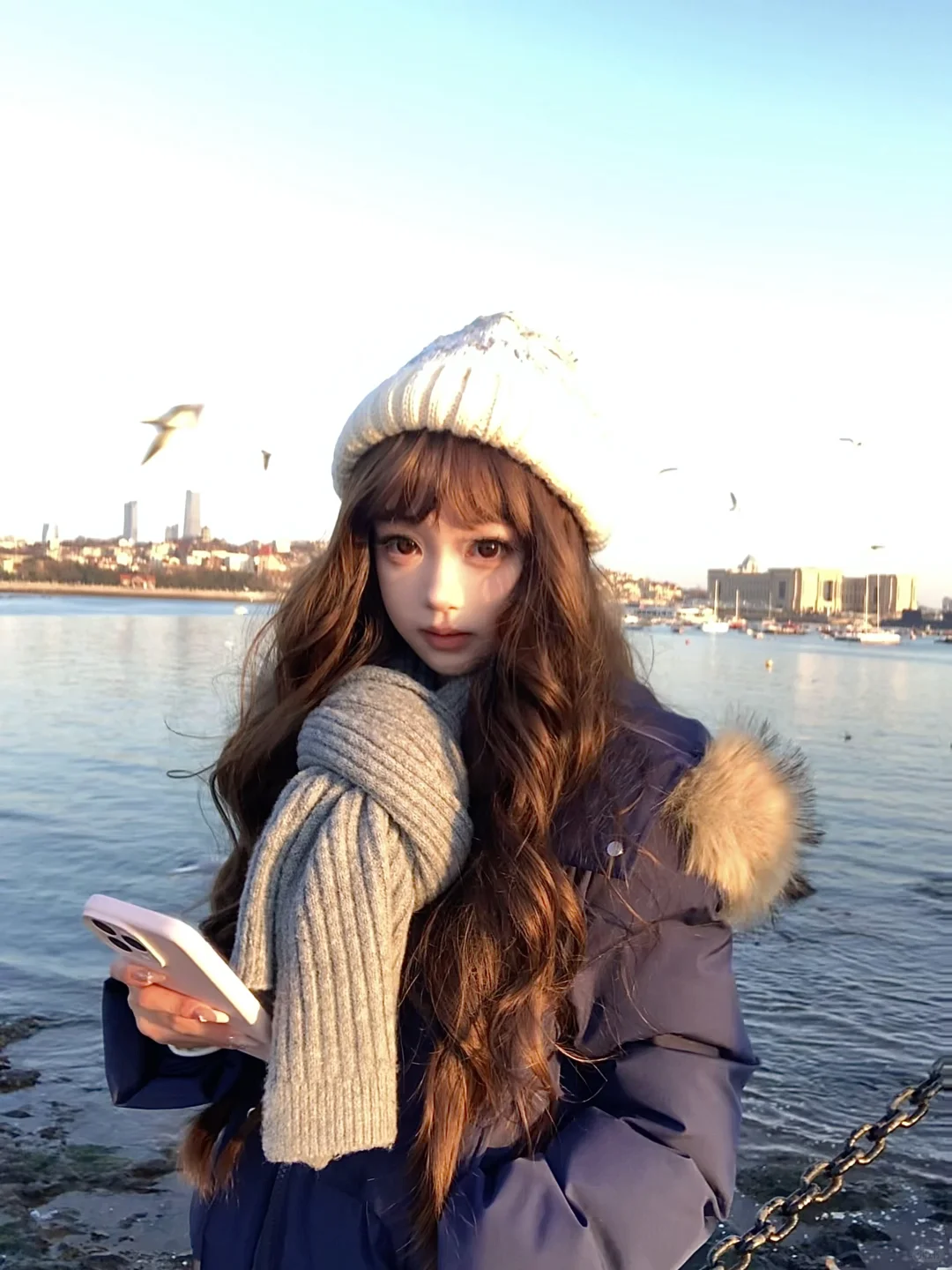 秋冬不露腿穿搭合集🌊青岛好美～下次还来！