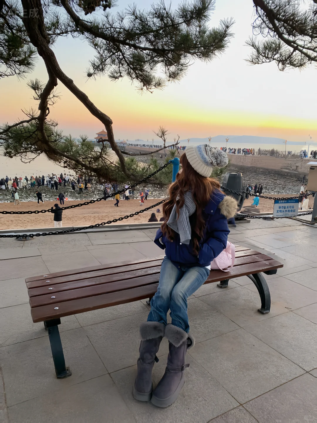 秋冬不露腿穿搭合集🌊青岛好美～下次还来！