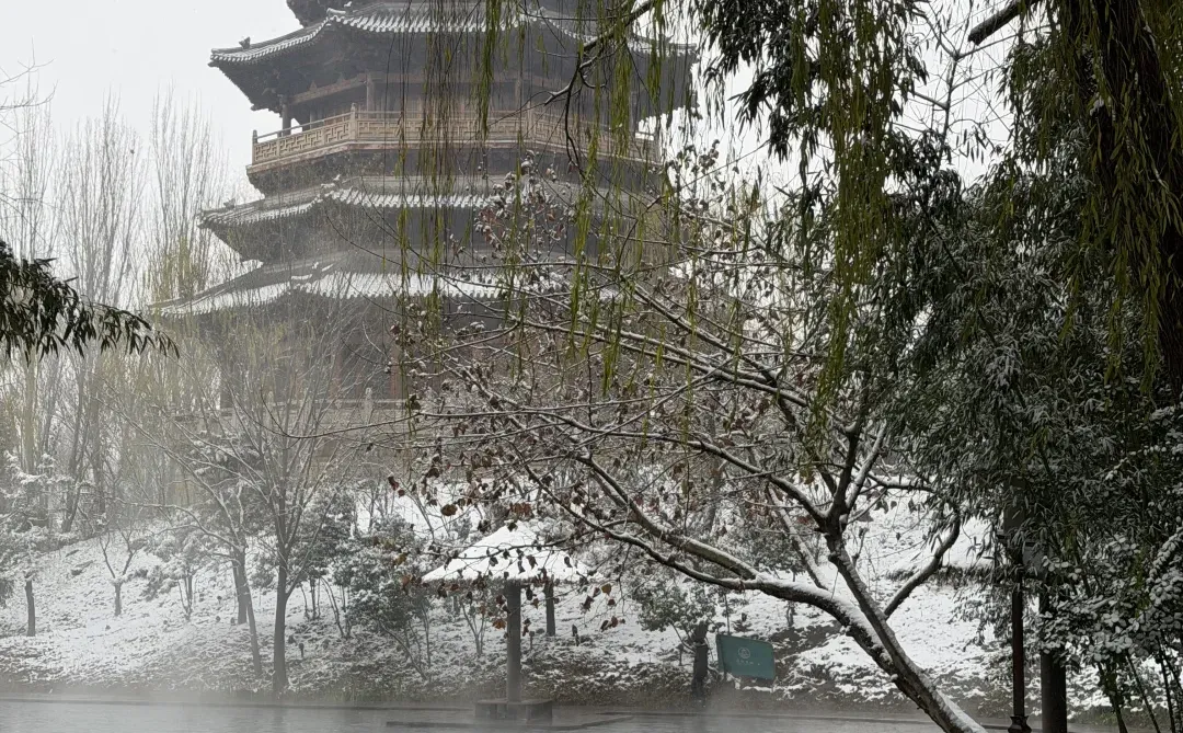 12.13实况！！雪后的明水古城美哭了！！