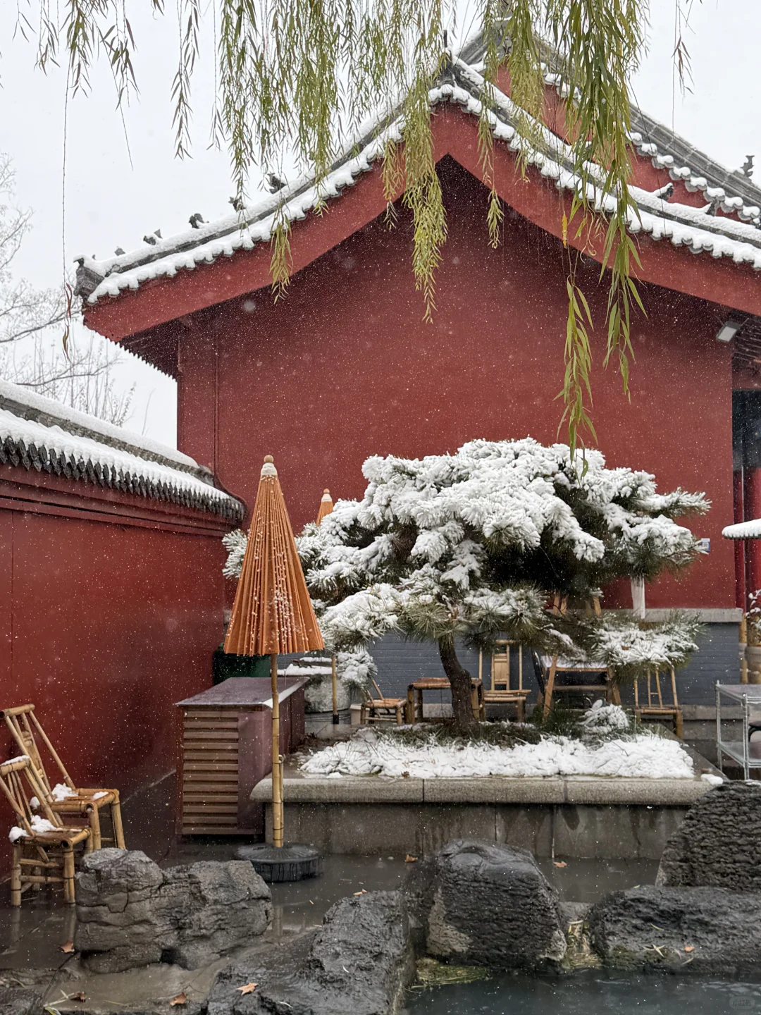 12.13实况！！雪后的明水古城美哭了！！