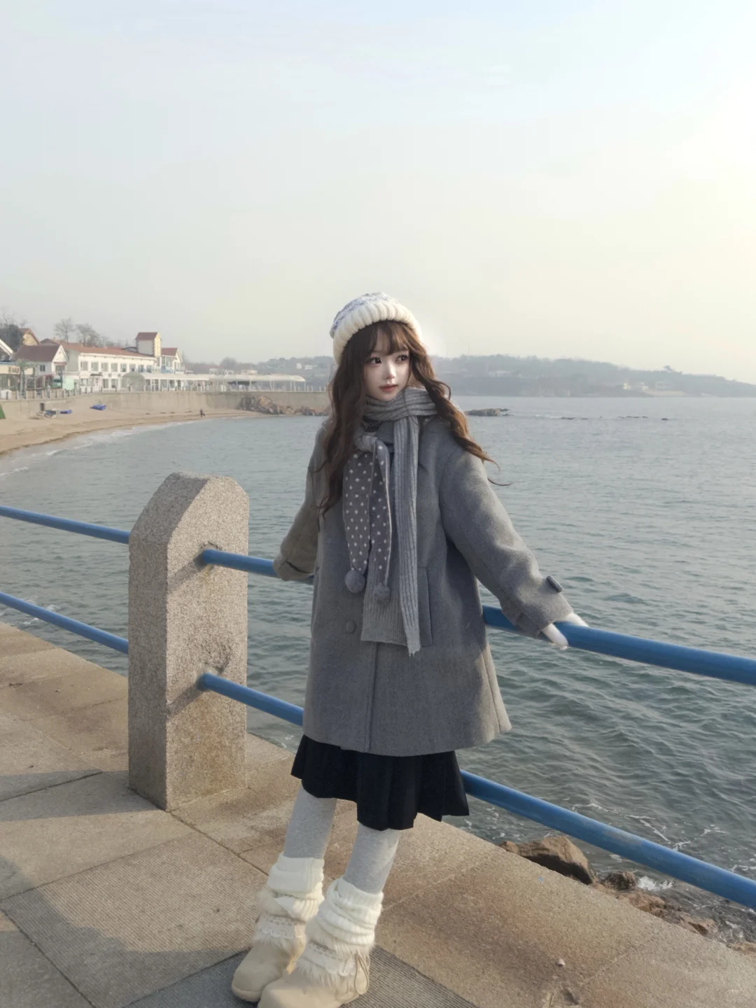 秋冬不露腿穿搭合集🌊青岛好美～下次还来！