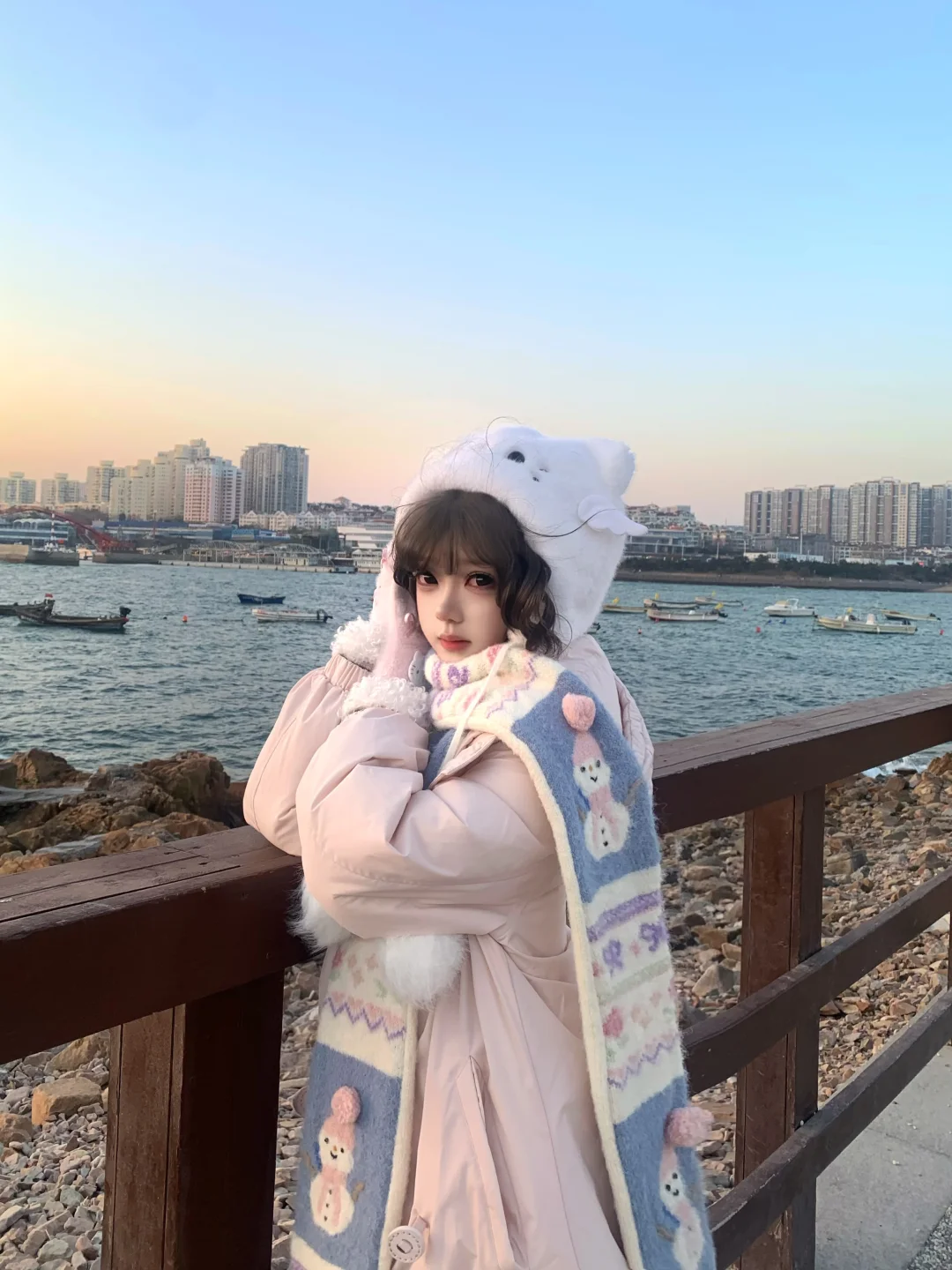 秋冬不露腿穿搭合集🌊青岛好美～下次还来！