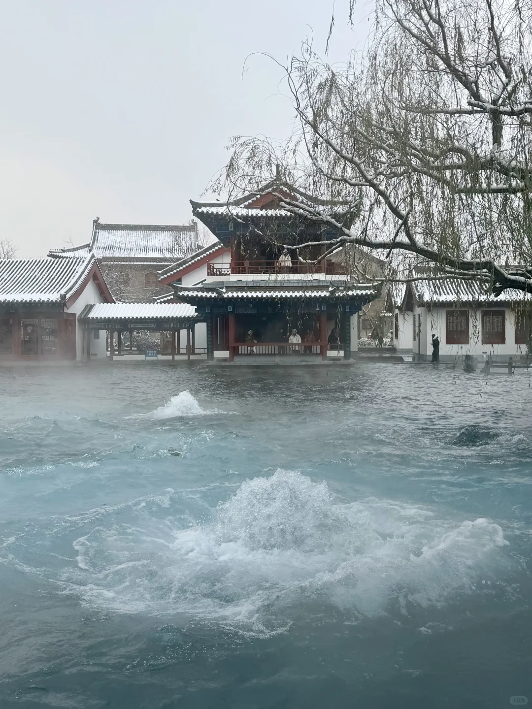 12.13实况！！雪后的明水古城美哭了！！