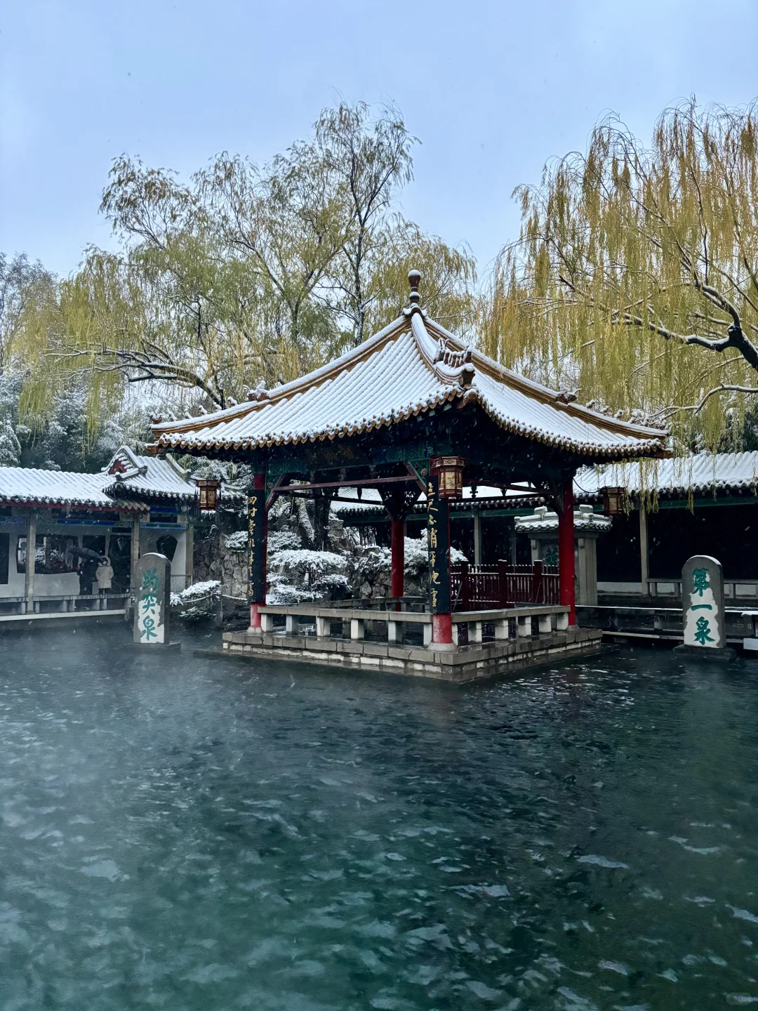 12.12趵突泉live❄️济南的初雪如约而至