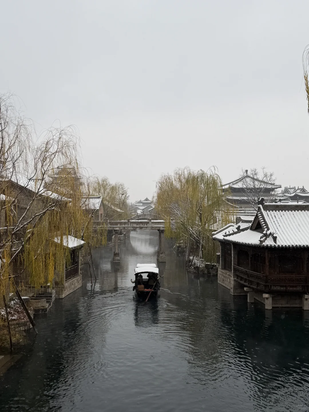 12.13实况！！雪后的明水古城美哭了！！