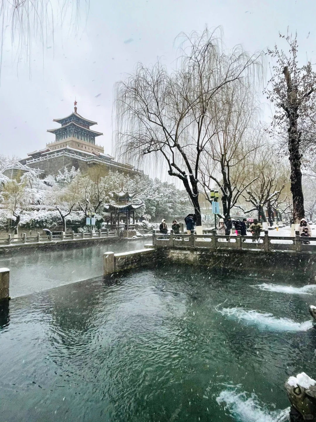 暴雪中的济南府已经美到了next level