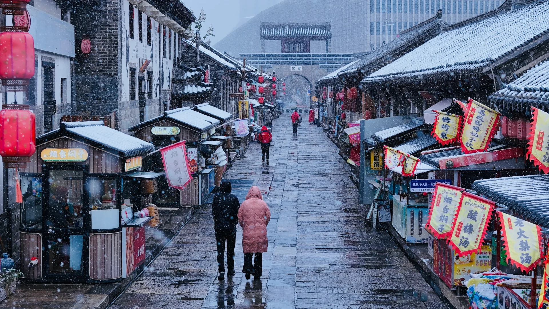 雪中的烟台，真的赢麻了‼️