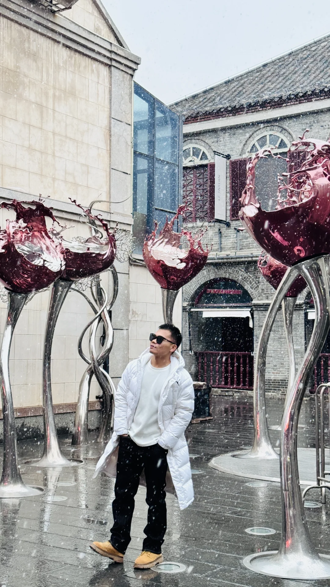 2025.12.13 实况：烟台下雪了