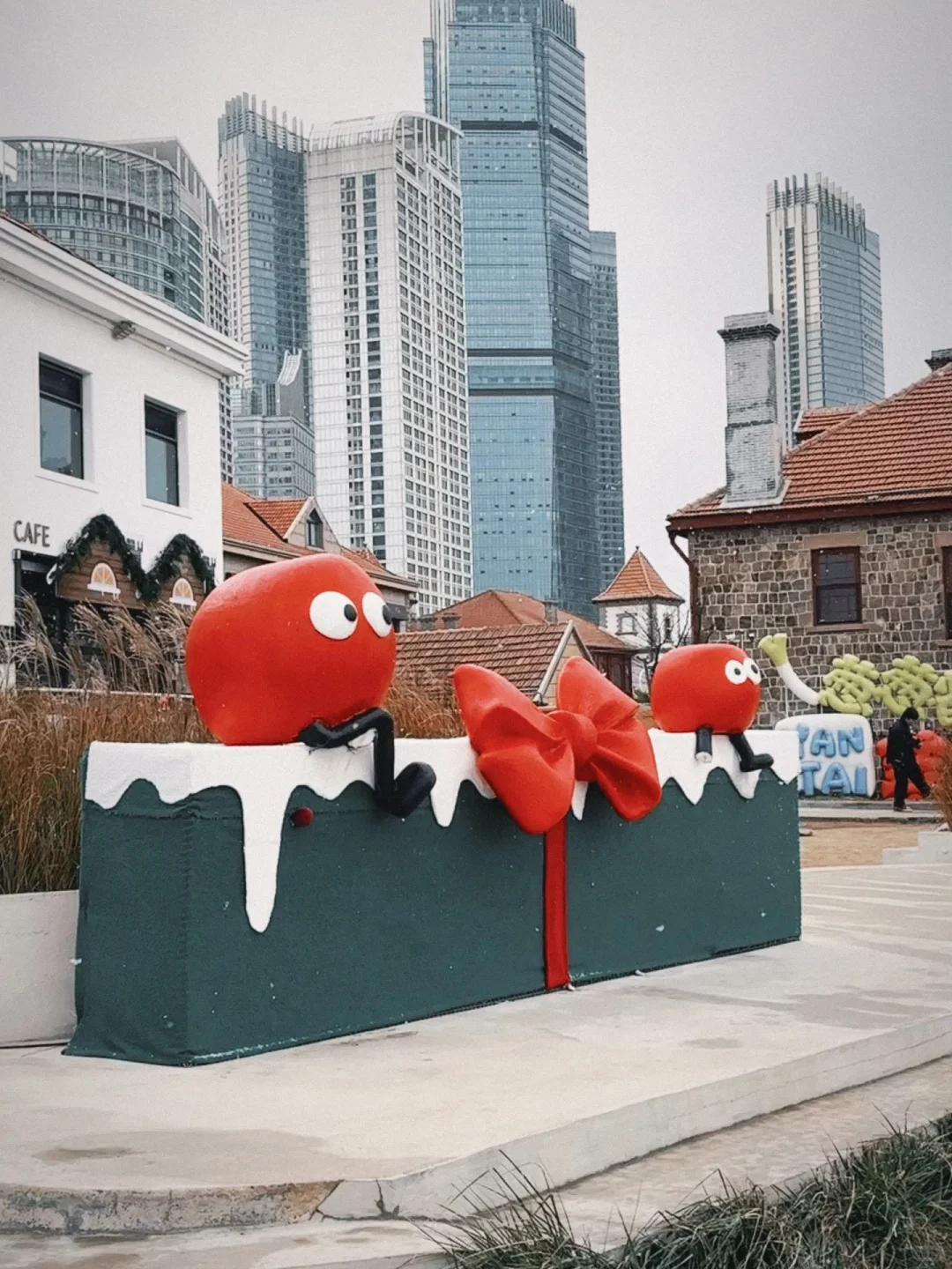 烟台虹口1920：今冬初雪实况❄️🎄