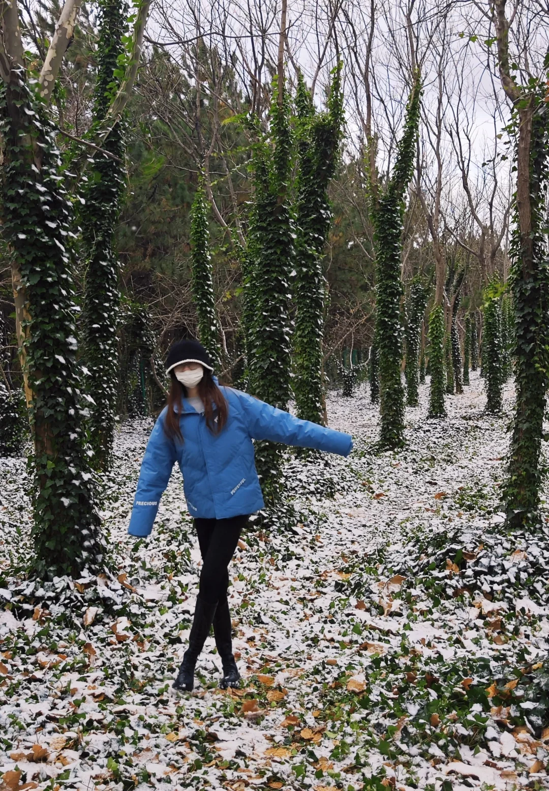 是银装素裹的烟台！