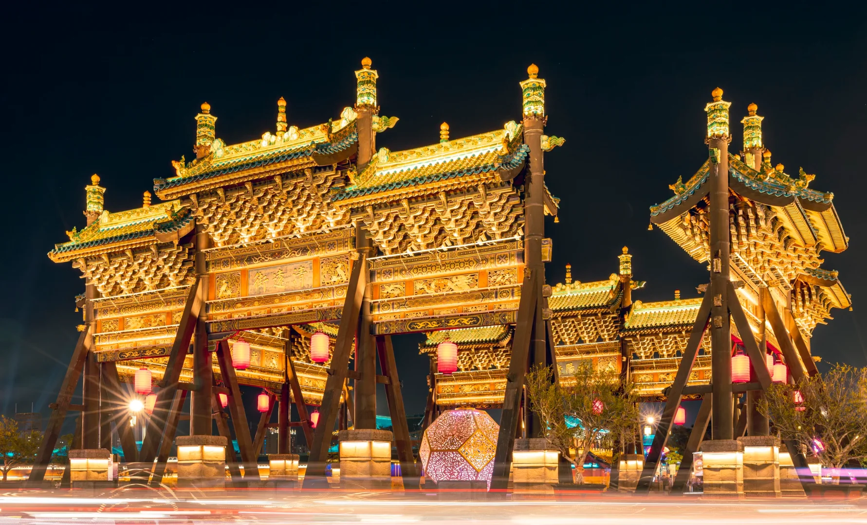 大同古城夜景🌉💯我来啦🤗冲鸭‼️