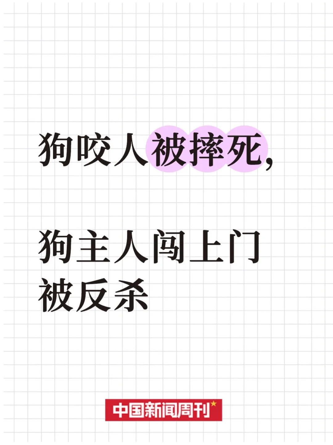 狗咬人被摔死，狗主人闯上门被反杀