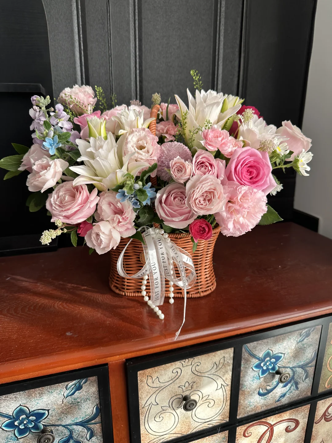 双胞胎手提 花篮 | 太原送长辈花篮