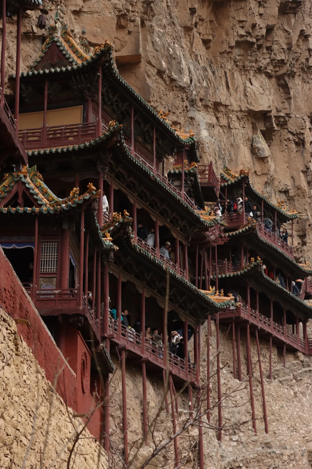 大同｜悬空寺，柱子在晃！！