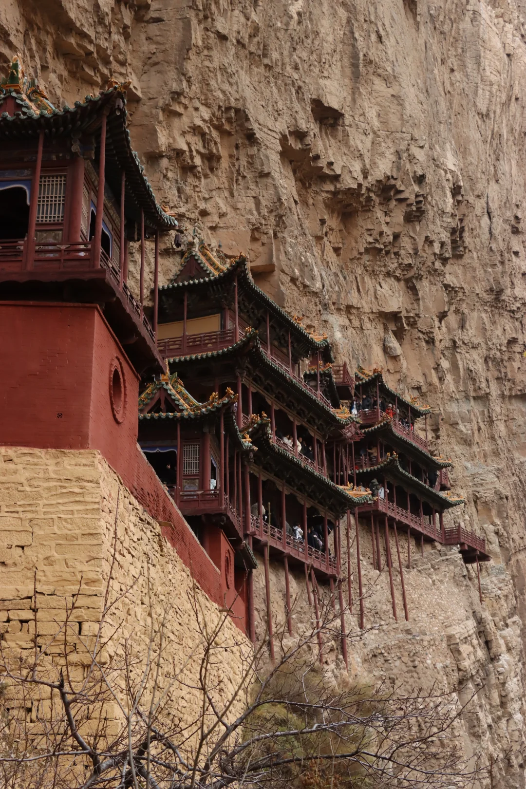 大同｜悬空寺，柱子在晃！！