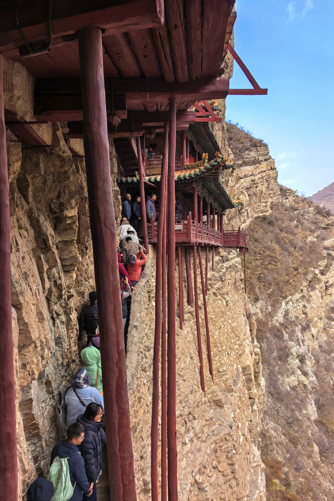 大同｜悬空寺，柱子在晃！！