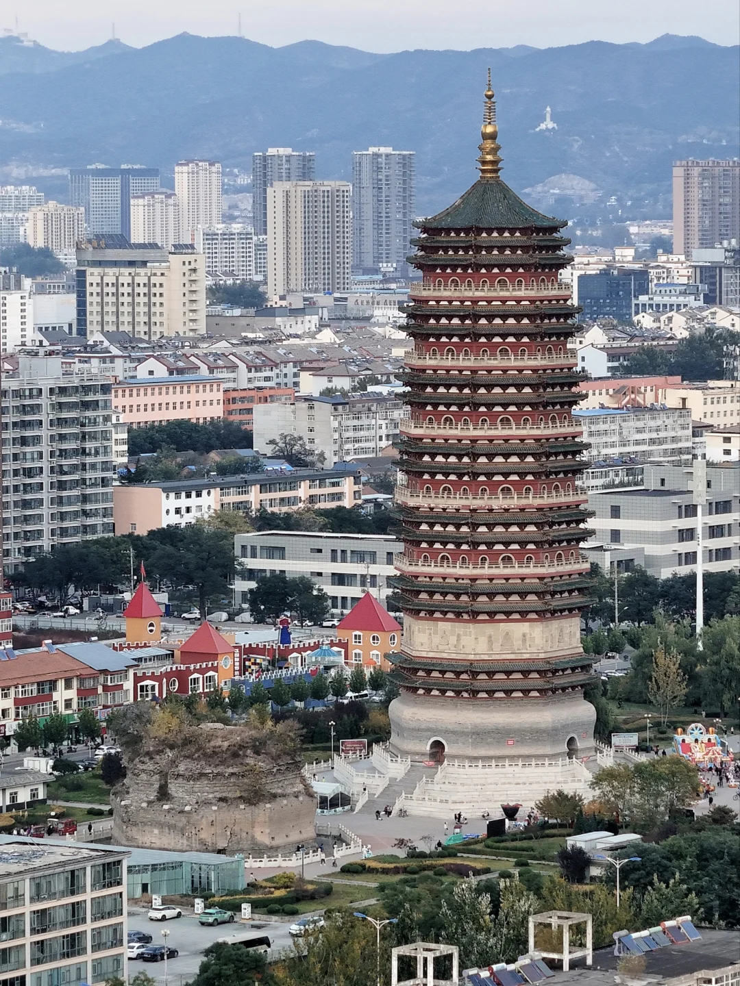 重生后的长治老地标｜长治六府塔