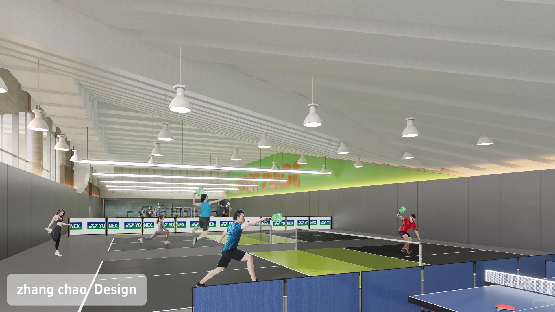 大同羽毛球匹克球馆设计