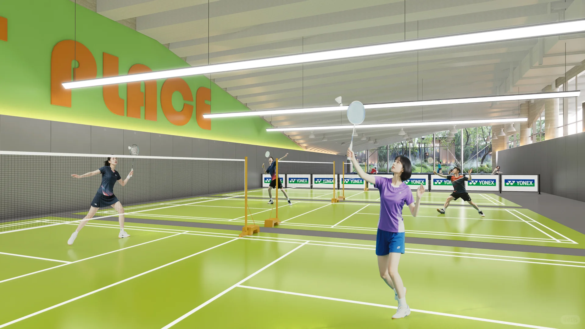 大同羽毛球匹克球馆设计