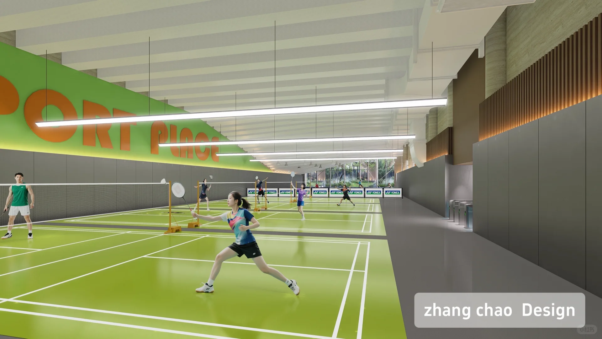 大同羽毛球匹克球馆设计