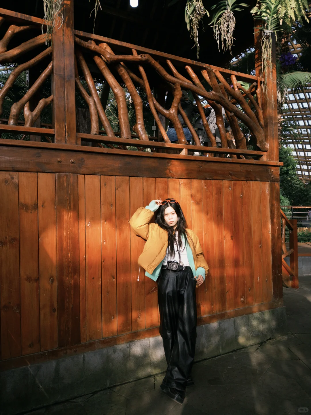 在太原植物园吸氧🌳