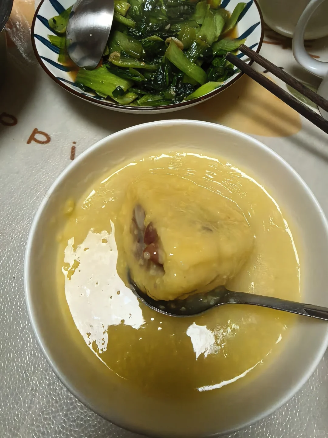 今天才发现不是所有长治人都会吃米汤煮团子