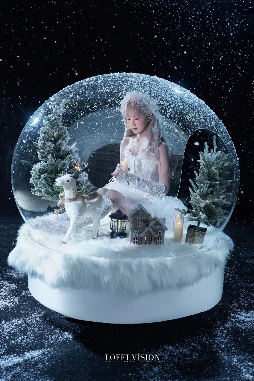 雪花球拍摄，这个圣诞节这么拍