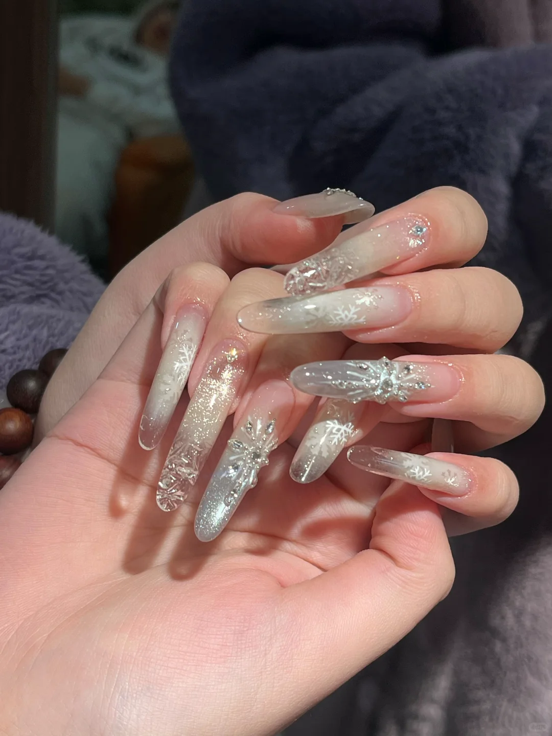 长治美甲 | 碎🧊凛冬雪花❄美甲