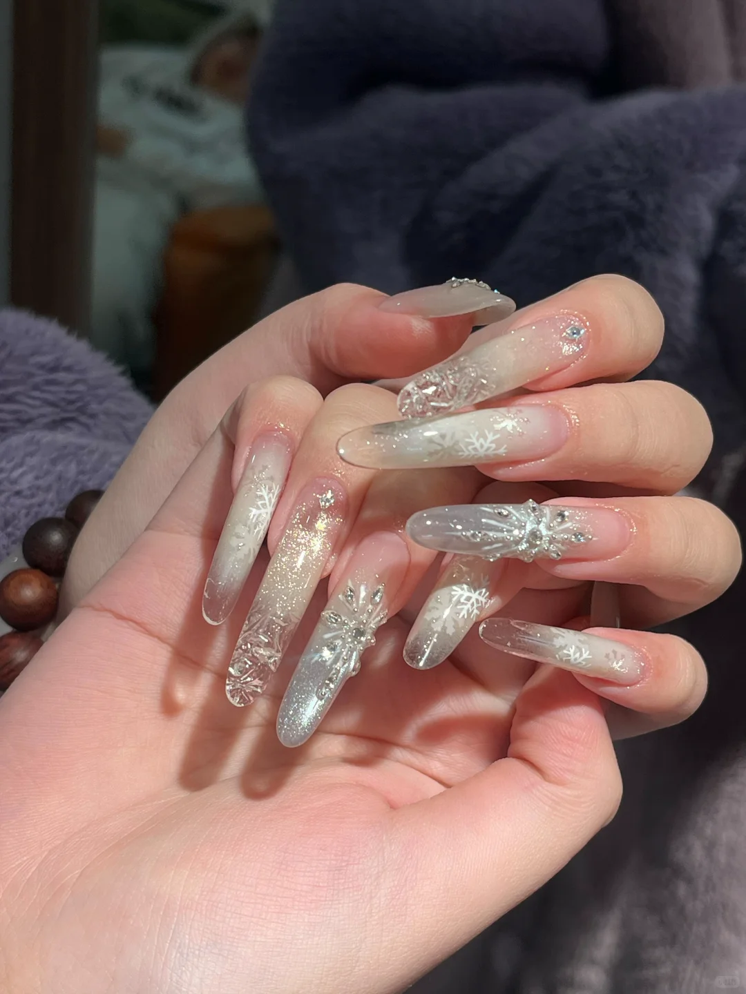 长治美甲 | 碎🧊凛冬雪花❄美甲