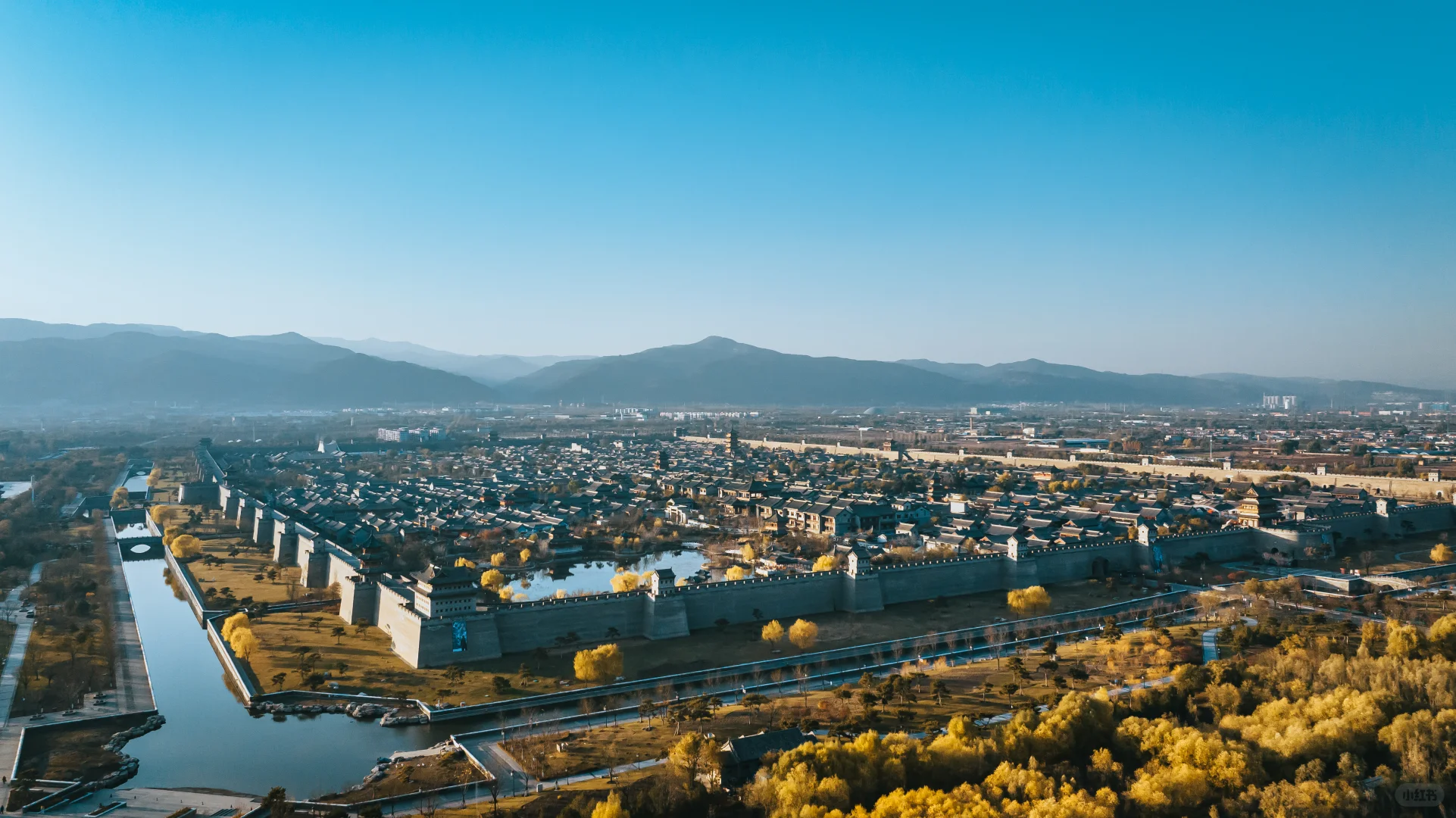 初冬的太原古县城