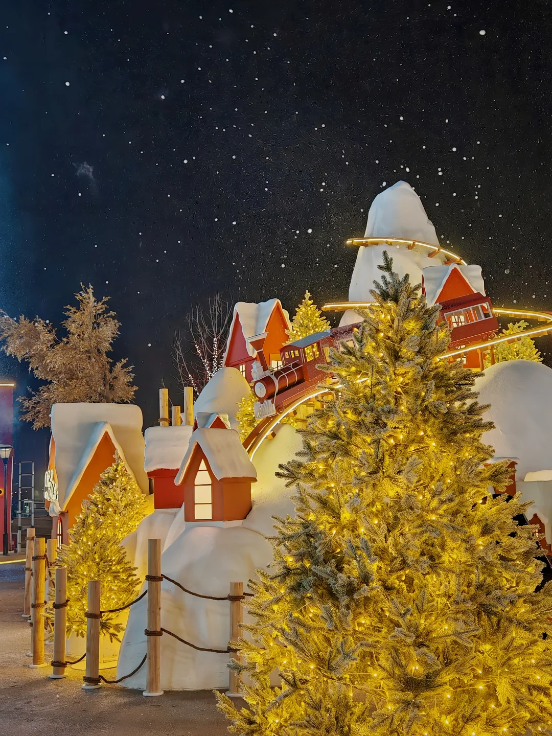 太原万象城的圣诞🎄飘雪❄️盛宴‼️氛围感绝了